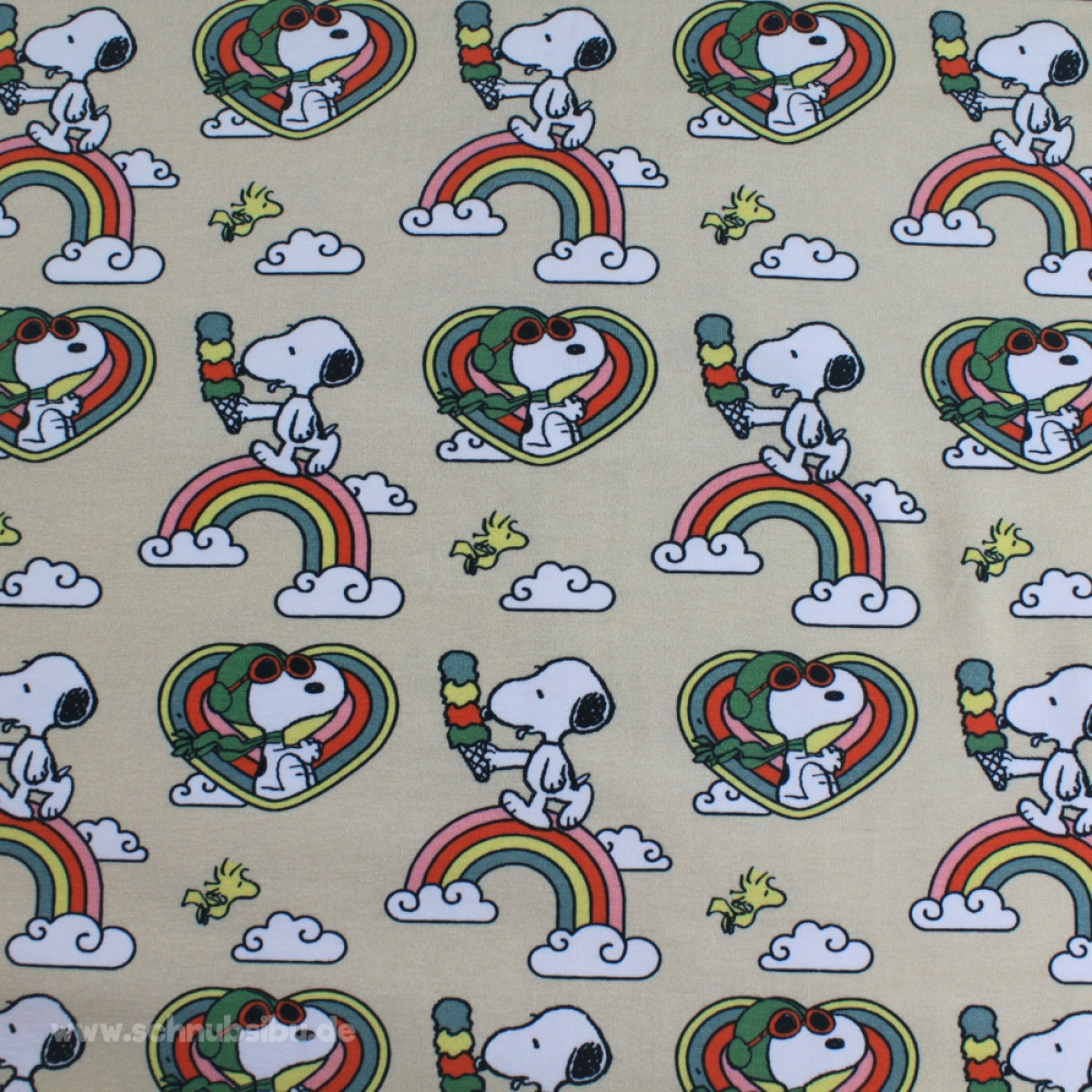 Bio-Jersey Snoopy Regenbogen (Lizenz)